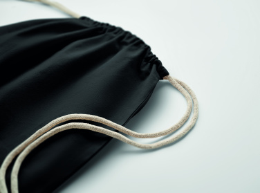 Logo trade advertising products picture of: Drawstring bag Fairtrade 180gr