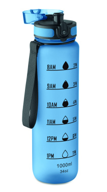 Logo trade promotional gifts image of: Sports water bottle RPET 1L