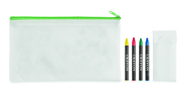 Logotrade promotional item image of: Pencil case with 4 crayons