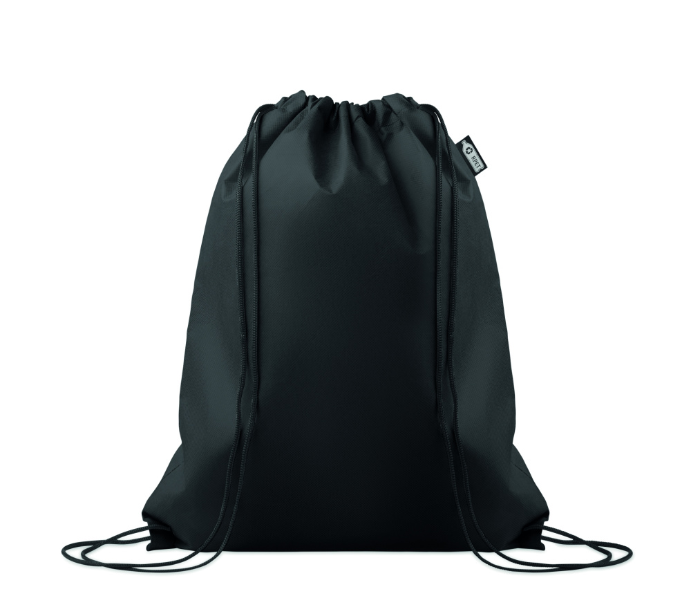 Logo trade corporate gift photo of: Drawstring bag RPET non-woven