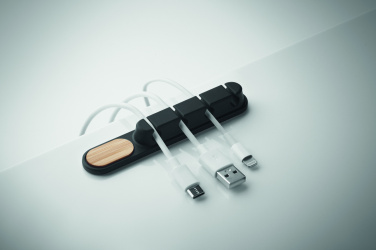 Logo trade promotional giveaways picture of: Silicone cable organiser