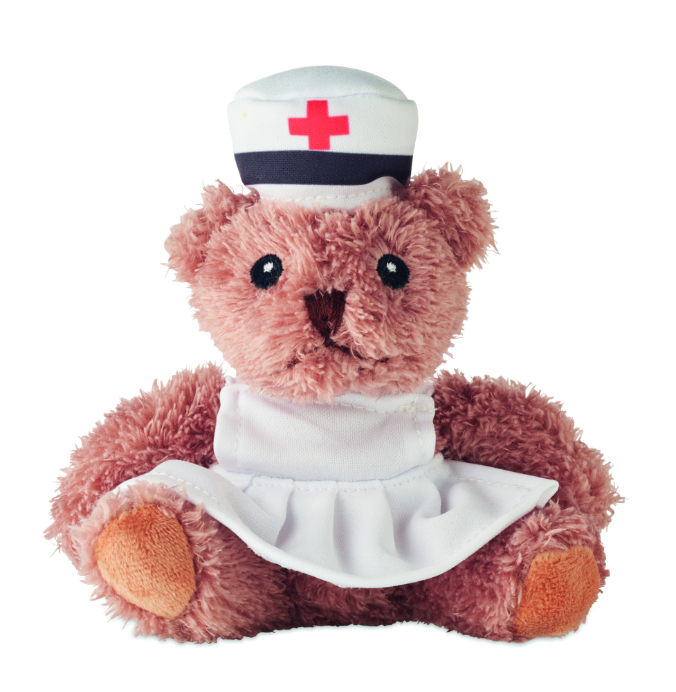 Logo trade promotional gifts picture of: Teddy bear plush nurse