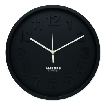 Logo trade promotional giveaway photo of: Wall clock in PP