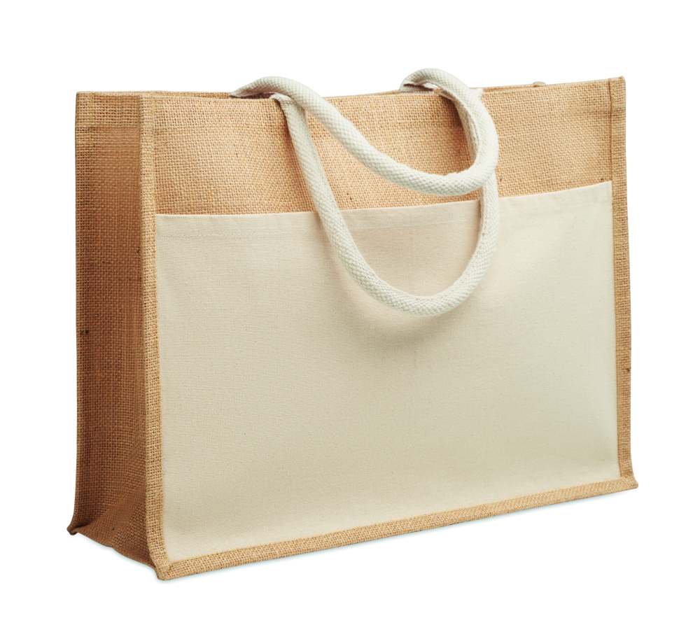 Logo trade business gift photo of: Jute shopping bag