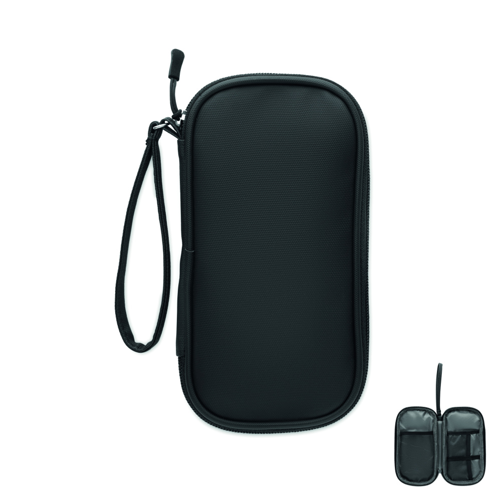 Logo trade promotional merchandise image of: Tech organiser pouch 600D RPET