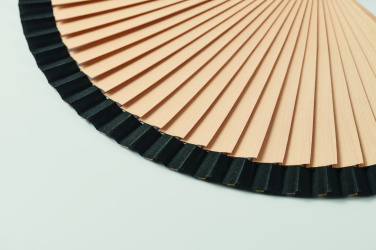 Logo trade business gift photo of: Wooden hand fan