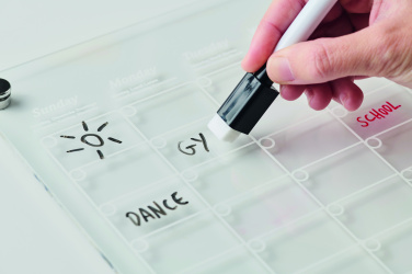 Logo trade promotional giveaways image of: Magnetic acrylic planner