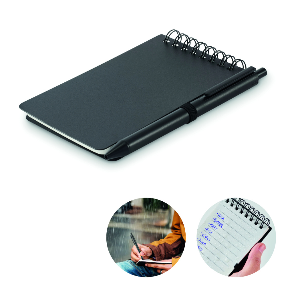 Logo trade advertising products image of: Water repellent notepad
