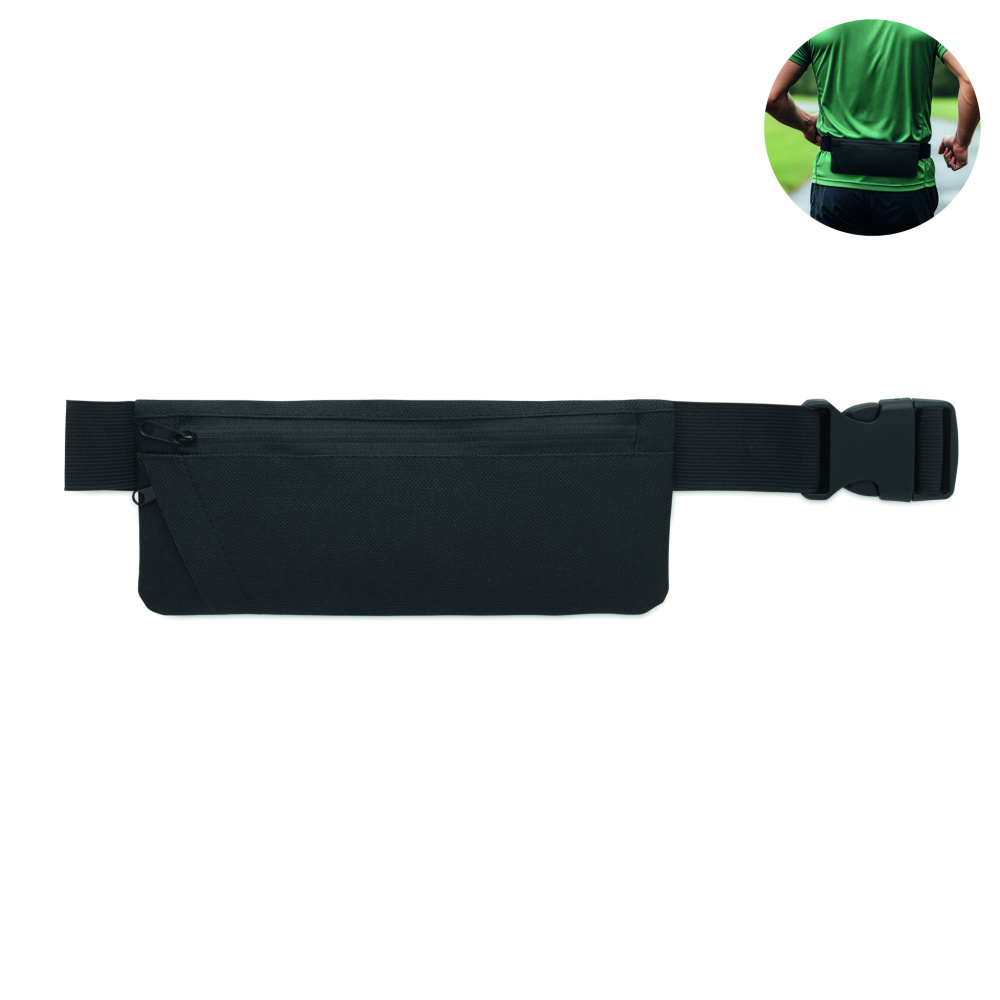 Logo trade promotional gifts picture of: Sports waist bag 600D RPET