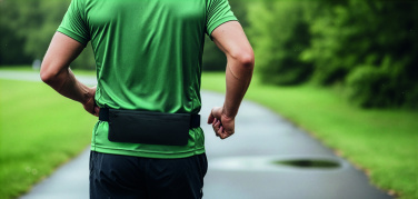 Logotrade business gifts photo of: Sports waist bag 600D RPET