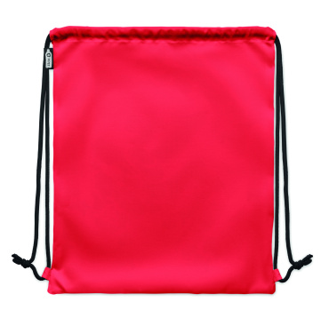 Logo trade business gift photo of: Large drawstring bag 300D RPET