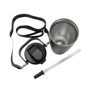Logo trade advertising product photo of: Avira Ayala RCS re-steel duosip lockable crossbody tumbler
