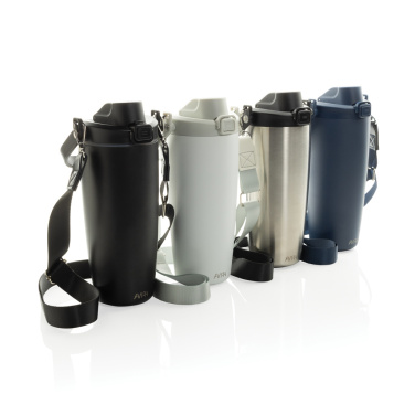 Logo trade promotional gifts image of: Avira Ayala RCS re-steel duosip lockable crossbody tumbler