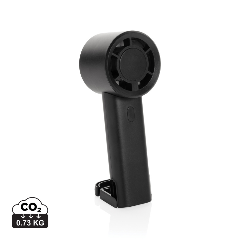 Logotrade promotional items photo of: Twist RCS recycled plastic re-chargeable portable fan