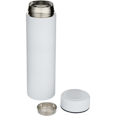 Logo trade business gift photo of: Taylor 450 ml double wall stainless steel flask with tea strainer