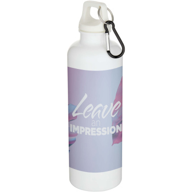 Logotrade promotional giveaways photo of: Oregon 750 ml solid colour RCS recycled plastic water bottle with carabiner