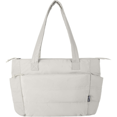 Logotrade promotional merchandise photo of: Puffer 15.6" GRS recycled laptop tote bag 18L