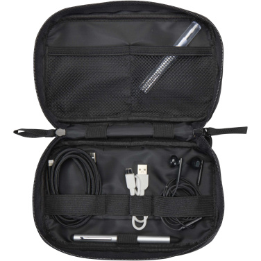 Logo trade promotional giveaways picture of: Resi Plus GRS recycled tech pouch 1L