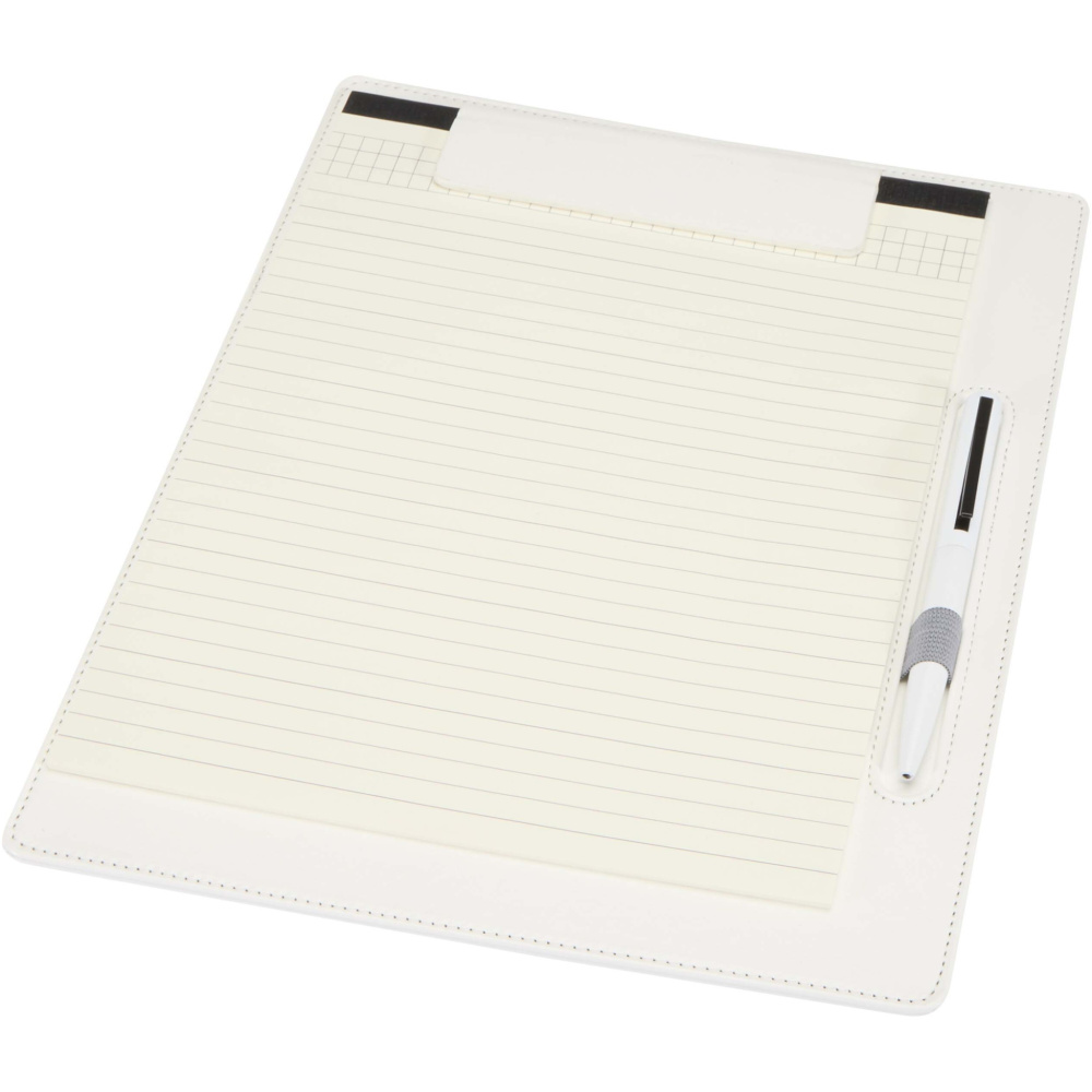 Logo trade promotional items picture of: Clast A4 clipboard with magnetic closure and RCS recycled ballpoint pen (black ink)