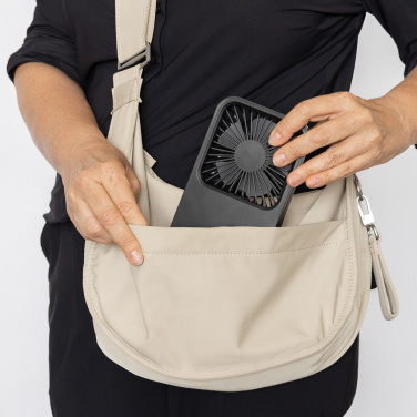 Logotrade business gift image of: Aervina RCS recycled plastic re-chargeable desk fan