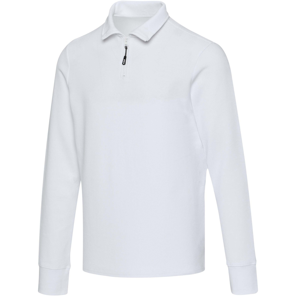 Logo trade promotional merchandise image of: Zeus long sleeve unisex half zip polo
