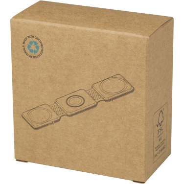 Logotrade promotional product image of: Armus 3-in-1 15W recycled plastic foldable wireless charger