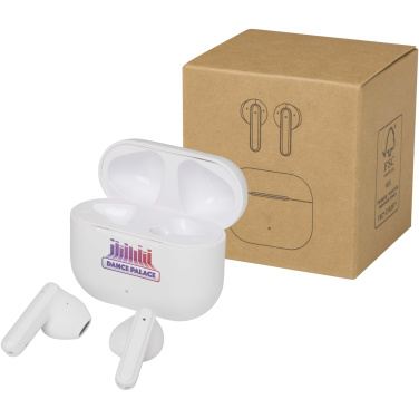 Logo trade promotional item photo of: Altais recycled plastic True Wireless Bluetooth® headset