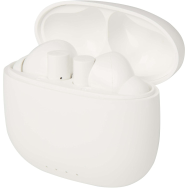 Logo trade corporate gift photo of: Alterf recycled plastic True Wireless Bluetooth® headset with silicone eartips