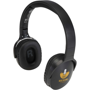 Logo trade promotional giveaway photo of: Ancha recycled plastic over-ear wireless Bluetooth® headset
