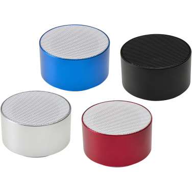 Logo trade promotional gifts picture of: Ankaa 3W recycled aluminium wireless Bluetooth® speaker