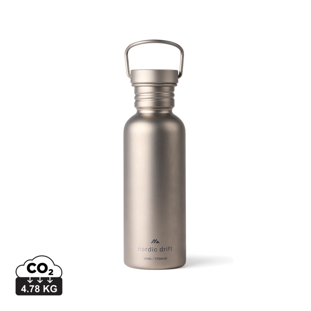 Logotrade corporate gift image of: Nordic Drift Trail Ultra Light Titanium 600ml Water Bottle