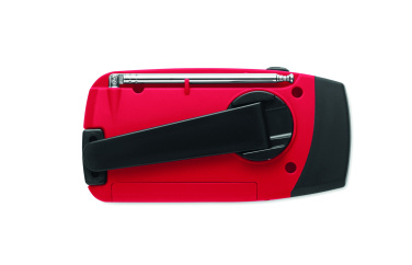 Logo trade promotional merchandise picture of: Portable radio SOS with LED torch