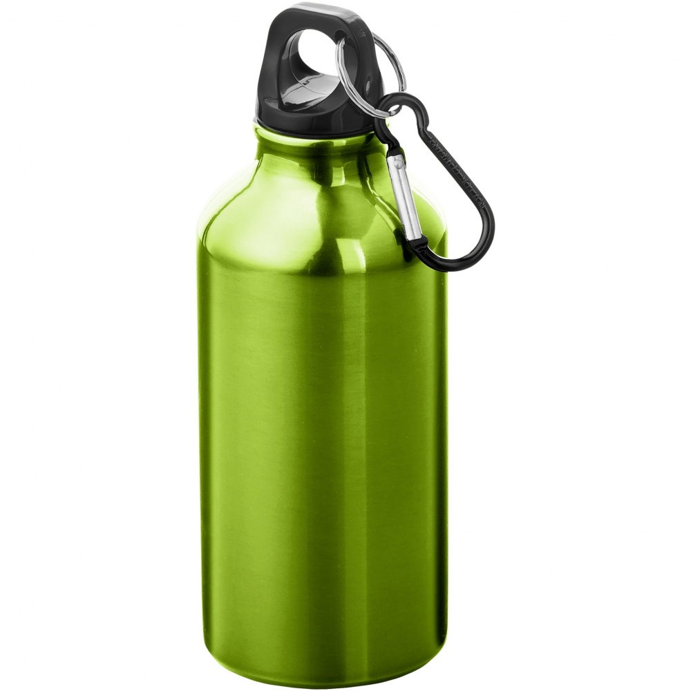 Logo trade firmakingi pilt: Oregon 400 ml alumiiniumist veepudel karabiiniga