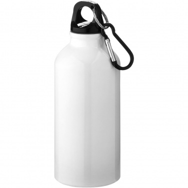 Logo trade firmakingi pilt: Oregon 400 ml alumiiniumist veepudel karabiiniga