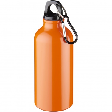 Logotrade reklaamtoote foto: Oregon 400 ml alumiiniumist veepudel karabiiniga