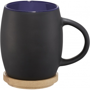 Logotrade reklaamtoote foto: Kolde 400 ml keraamiline kruus puidust alusega