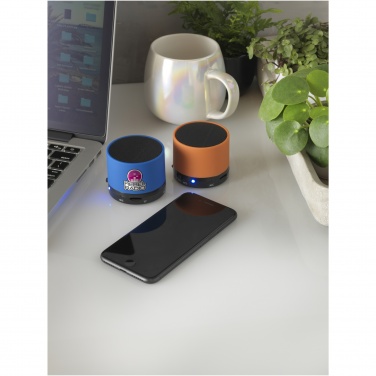 Logo trade reklaamkingi pilt: Duck silindrikujuline puutel pehme Bluetooth® kõlar