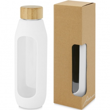 Logotrade ärikingi foto: Tidan 600 ml boorsilikaatklaasist pudel silikoonkäepidemega