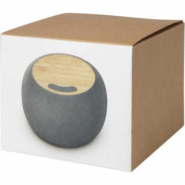 Logotrade ärikingi foto: Ecofiber bambusest/RPET Bluetooth® kõlar ja juhtmevaba laadimisalus