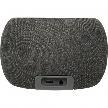 Logo trade ärikingi pilt: Ecofiber bambusest/RPET Bluetooth® kõlar ja juhtmevaba laadimisalus