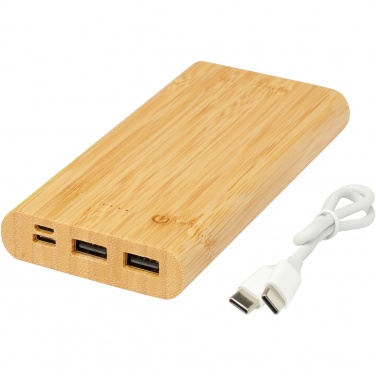 Logotrade ärikingid pilt: Tulda 10 000 mAh bambusest akupank
