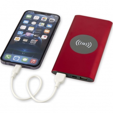Logotrade meene foto: Juice 8000 mAh Type-C taaskasutatud alumiiniumist juhtmevaba toitepank