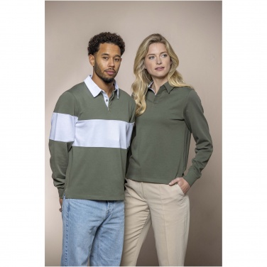 Logotrade reklaamkingituse foto: Clyde unisex orgaaniline ragbi polo dressipluus