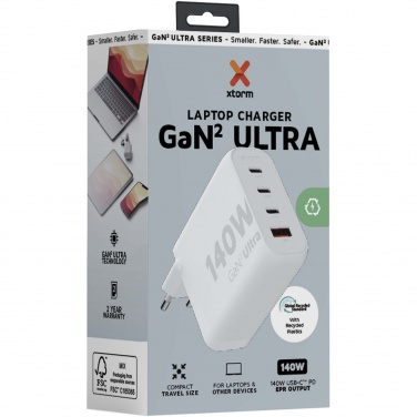 Logo trade reklaamkingituse pilt: Xtorm XEC140 GaN² Ultra 140 W seinalaadija