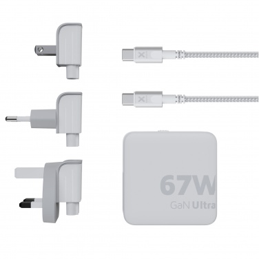 Logo trade ärikingi pilt: Xtorm XVC2067 GaN Ultra 67W reisilaadija 100W USB-C PD-kaabliga