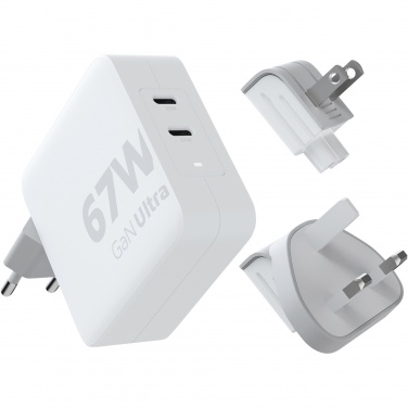 Logotrade reklaamtoote foto: Xtorm XVC2067 GaN Ultra 67W reisilaadija 100W USB-C PD-kaabliga