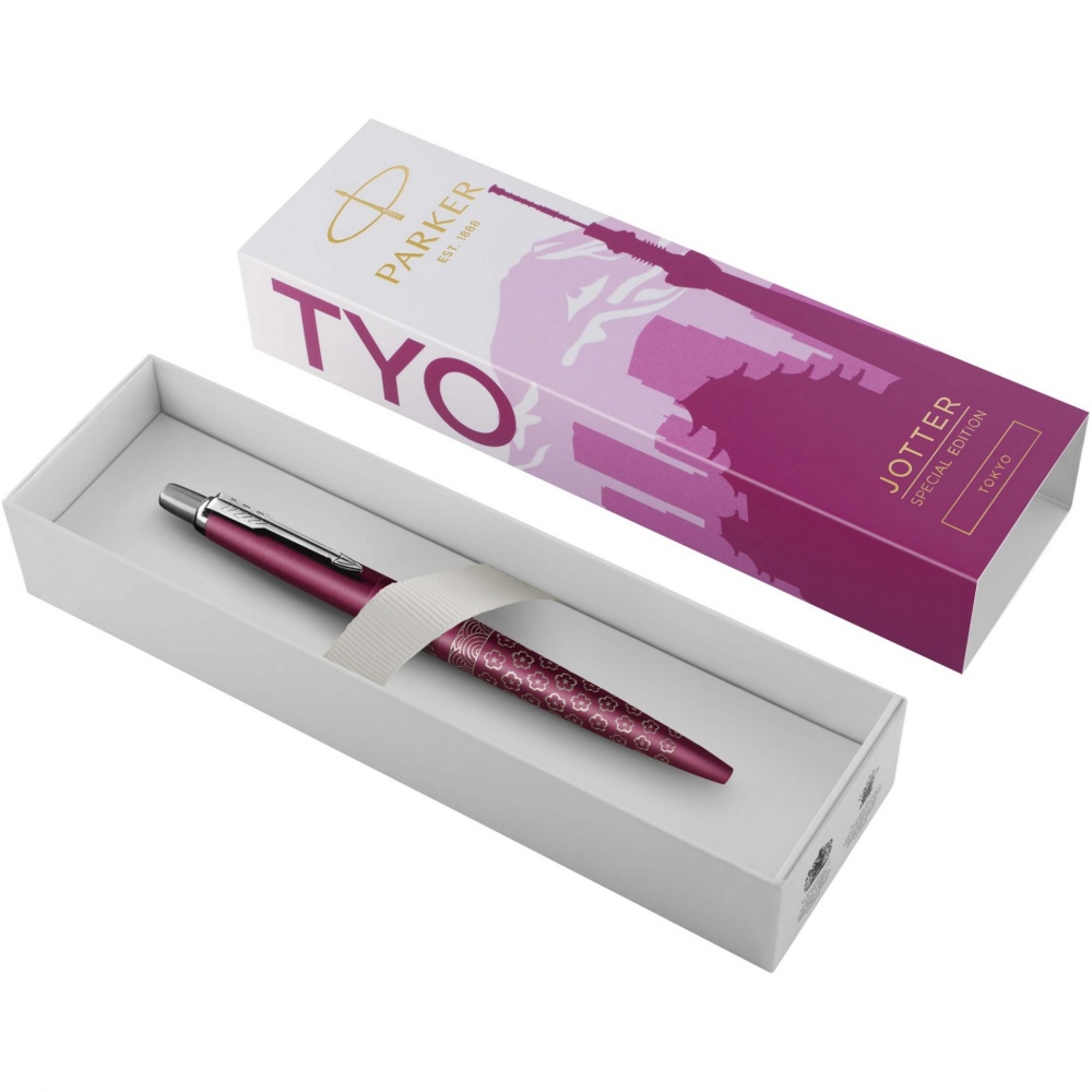 Logo trade firmakingituse pilt: Parker Jotter SE Global Icons värvilise viimistlusega pastapliiats