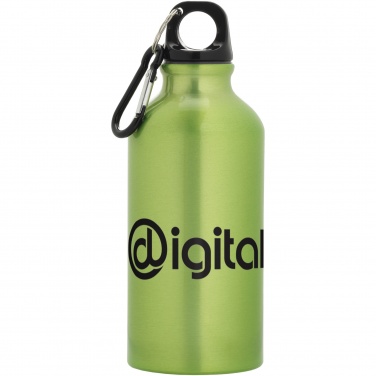 Logo trade reklaamtoote pilt: Oregon 400 ml alumiiniumist veepudel karabiiniga