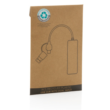 Logotrade firmakingid pilt: RCS taaskasutatud plastist kahe sisendiga USB-jaotur
