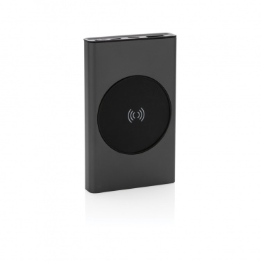 Logotrade reklaamkingituse foto: Terra RCS taaskasutatud alumiiniumist 5000 mAh akupank 5W juhtmevaba
